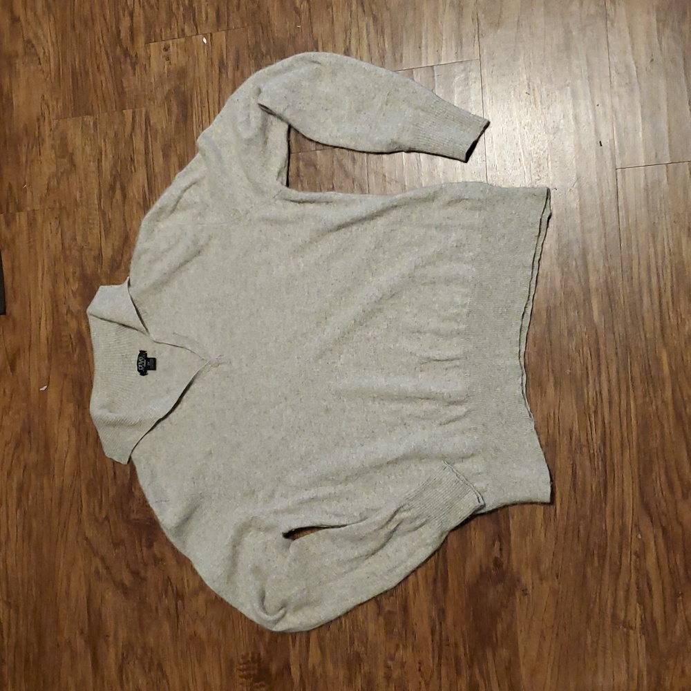 Prive Cashmere Sweater Women's  MinimalistLuxe SoftGirl  Gray Sz 2x 100%Cashmere
